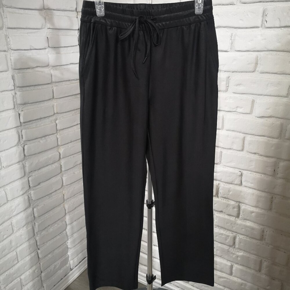 Maison d'Amelie Ladies Size Small Black Pull On Style Elastic & Tie Waist Pants